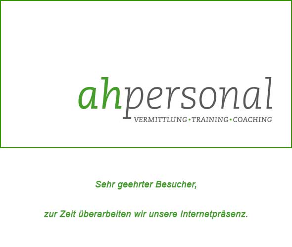 ahpersonal | Anett Herbig | Dachritzstrae 9 | 06108 Halle/ Saale